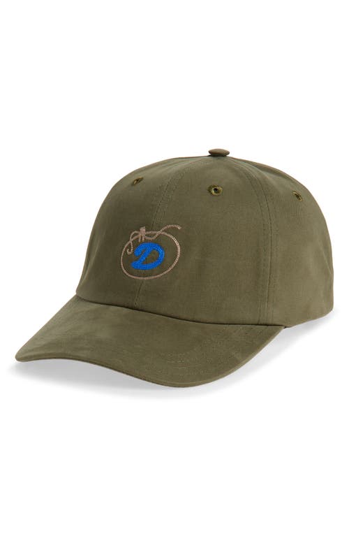 Drake's D Lasso Embroidered Adjustable Baseball Cap In Green