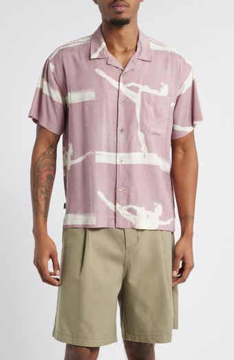 Obey Jacques Oversize Arabesque Print Camp Shirt