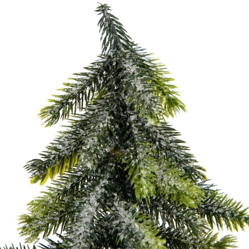 Northlight Mini Iced Downswept Pine Artificial Christmas Trees In Green