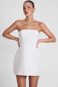 LEAU Eres Strapless Bustier Mini Dress