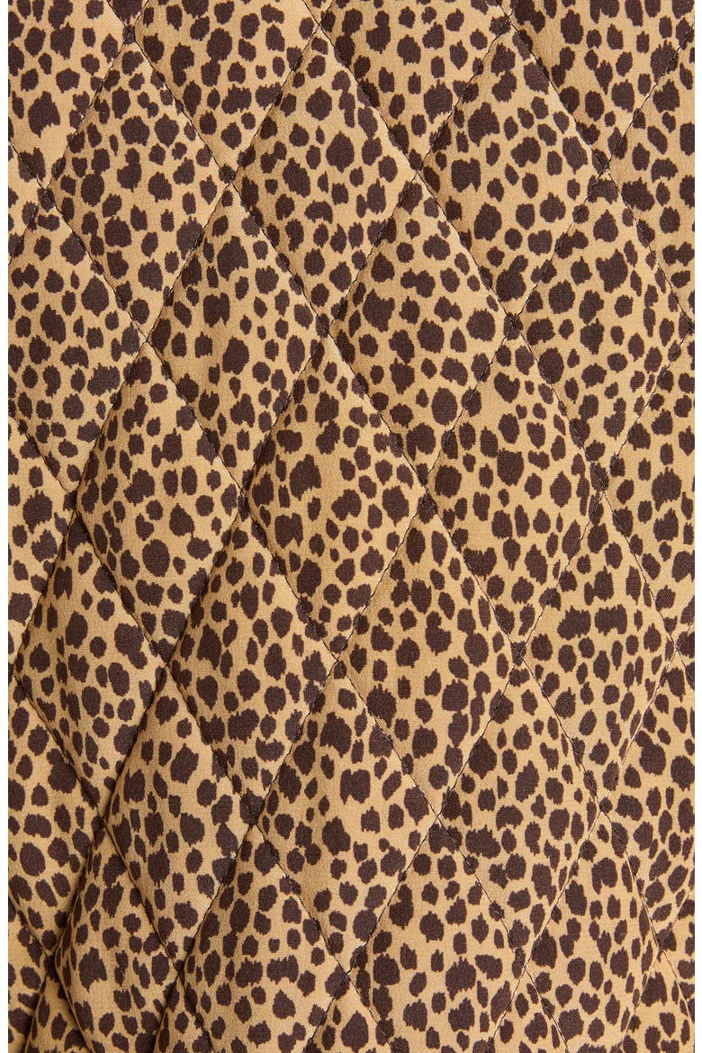 Micromacula Animal Print Quilted Silk Jacket, Alternate, color, SAFARI PRINT