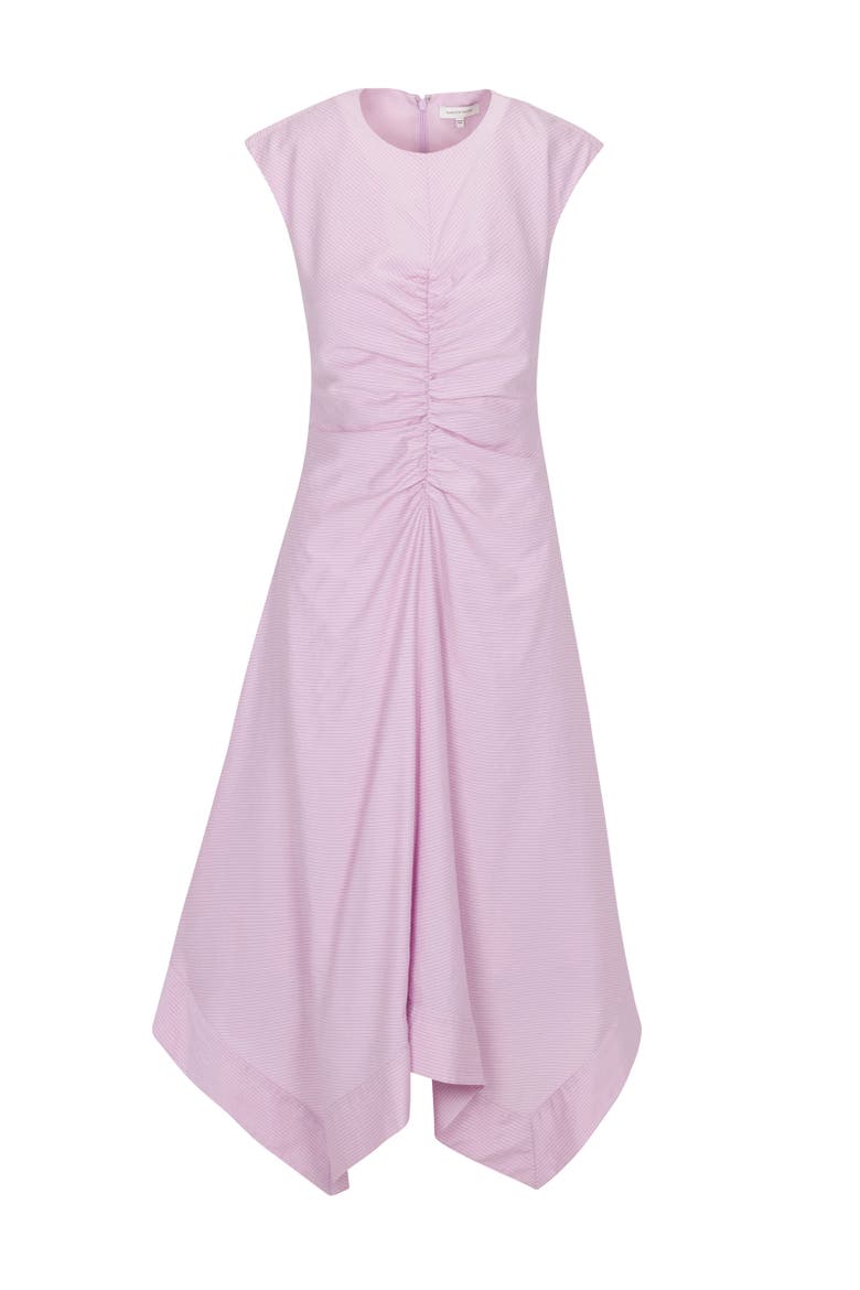 Allegra Stripe Dress, Alternate, color, WISTERIA