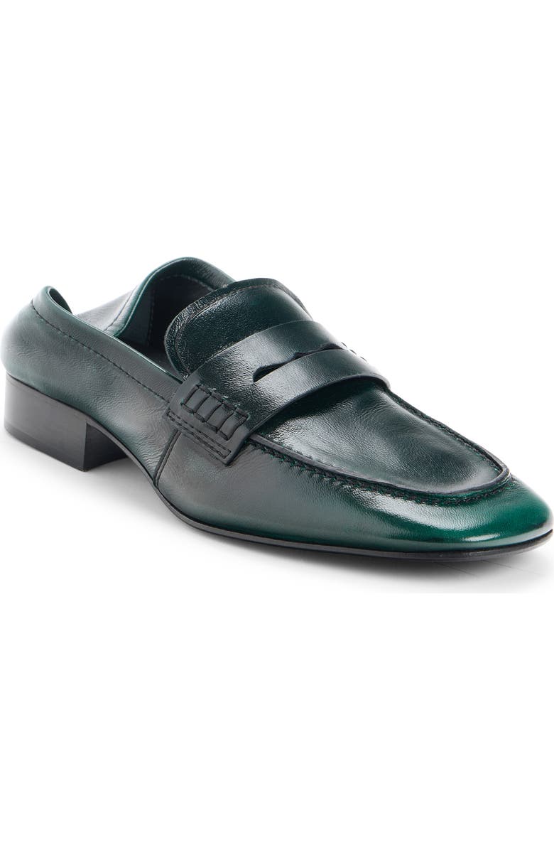 Dries Van Noten Soft Penny Loafer, Main, color, Emerald