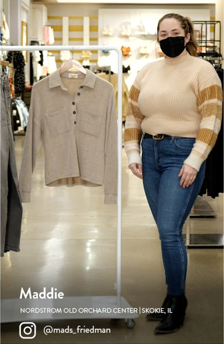 Women's Cozy Polo Knit Top, sales video thumbnail