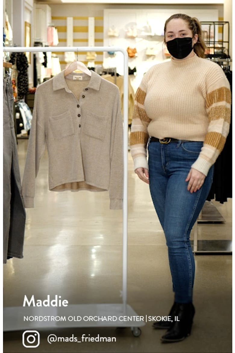 Women's Cozy Polo Knit Top video
