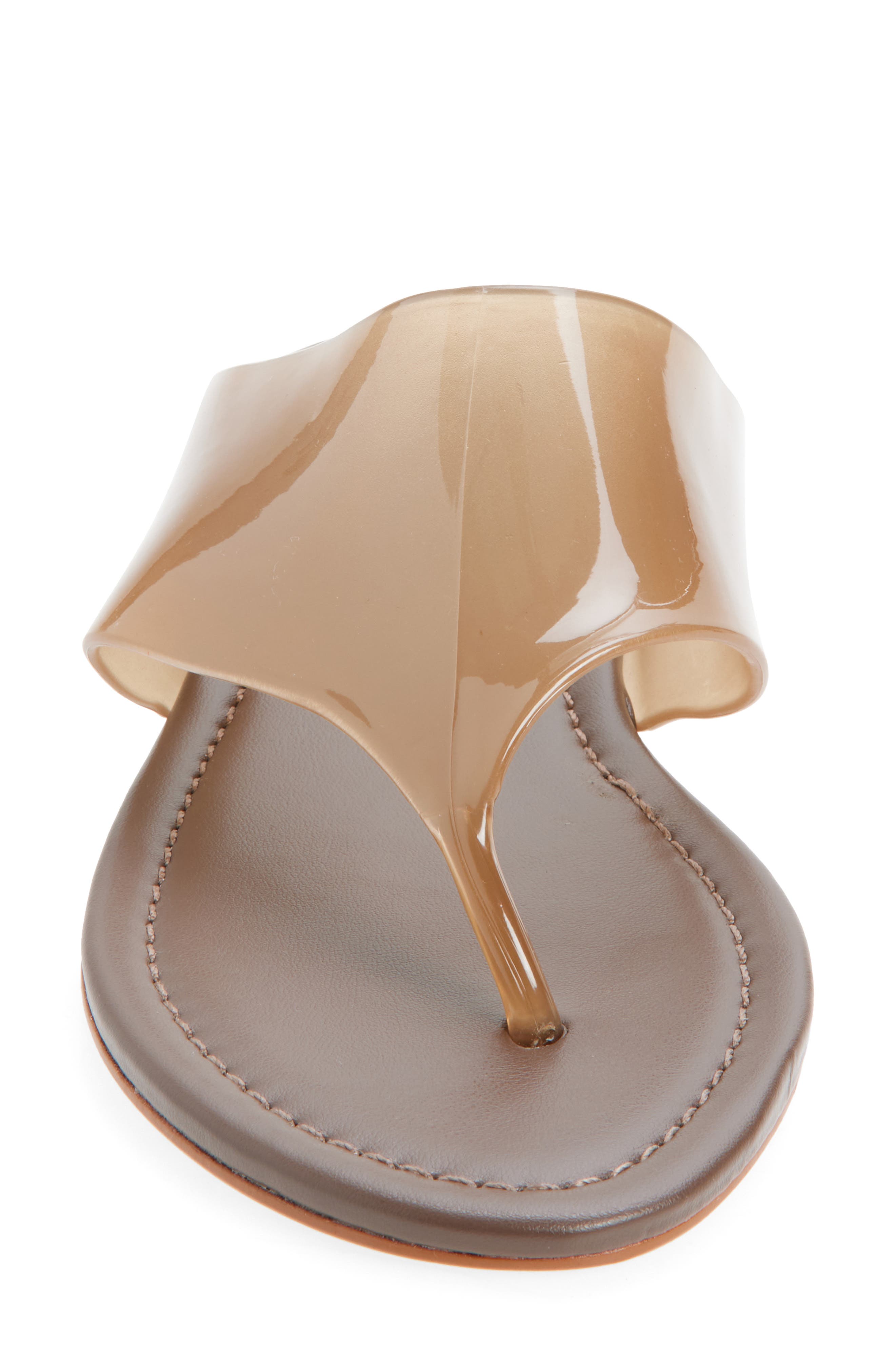 FARM Rio Jelly Flat Flip Flop, Alternate, color, Walnut