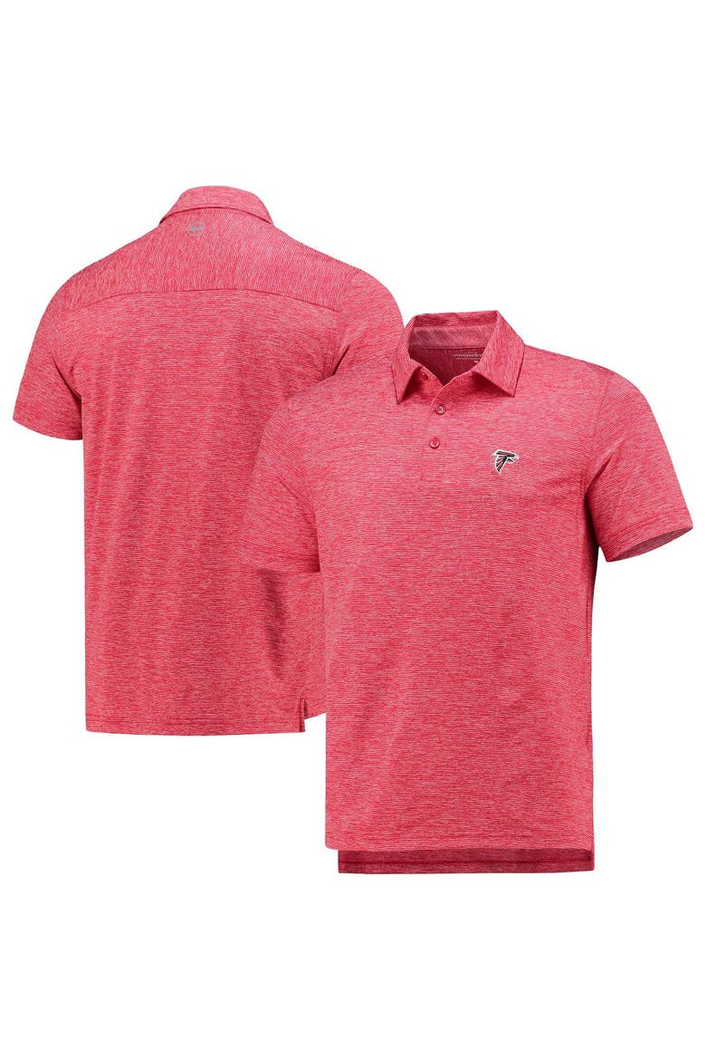 Men's Vineyard Vines Red Atlanta Falcons Destin Stripe Sankaty Polo, Main, color, Red