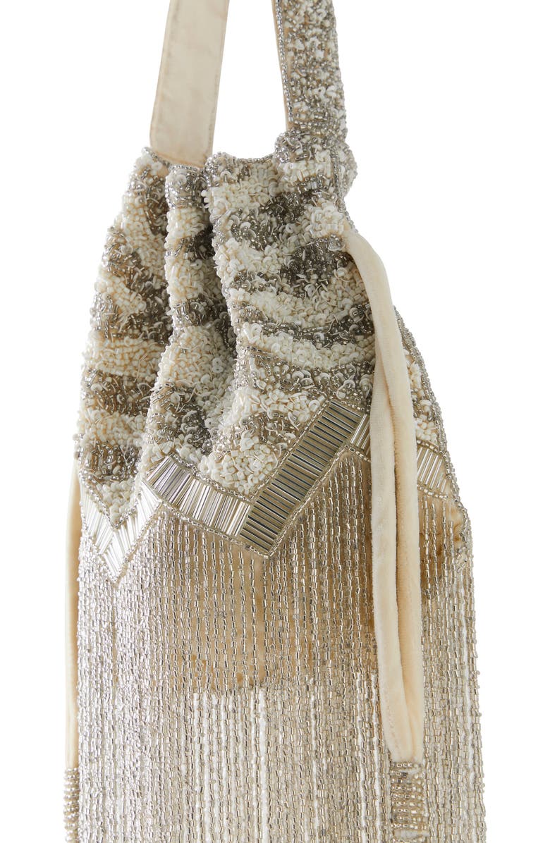 Free People Razzle Dazzle Clutch, Alternate, color, Ivory Pearl