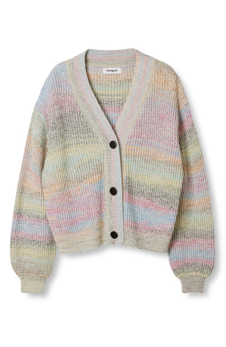Desigual Peter Stripe Cardigan Sweater, Alternate, color, 