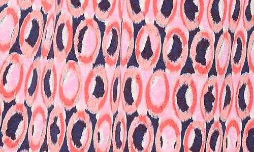Nic + Zoe Nic+zoe Mary Ikat Ring Midi Dress In Pink Multi