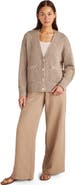 Haven Well Within Organic Cotton Linen Plaited V-Neck Cardigan