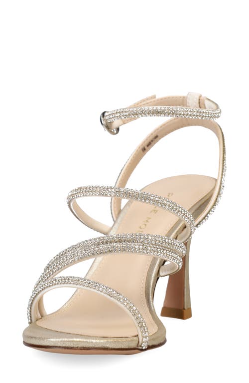 Shop Pelle Moda Brenen Strappy Sandal In Platinum Gold