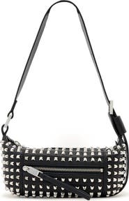 AllSaints Mini Vega Studded Leather Shoulder Bag