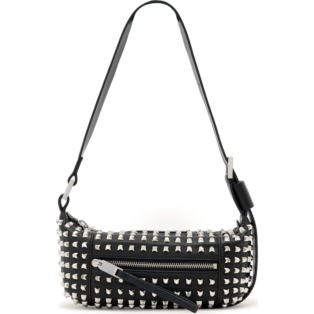 Allsaints Vega Embossed Leather Mini Shoulder Bag In Multi