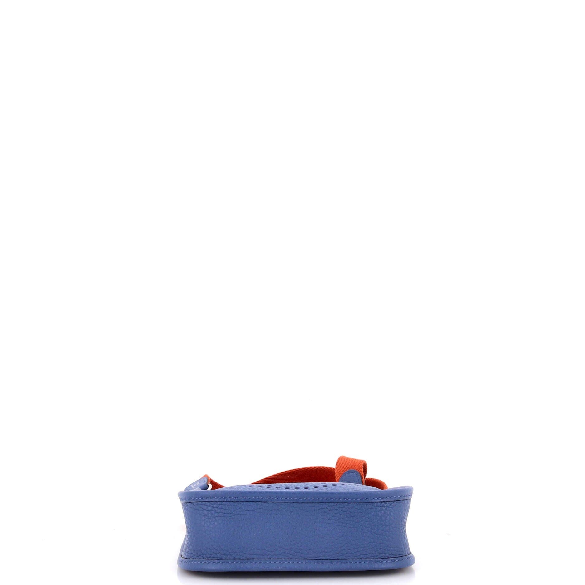 Pre-Owned Hermes Evelyne Bag Gen III Clemence TPM, Alternate, color, Bleu Agate