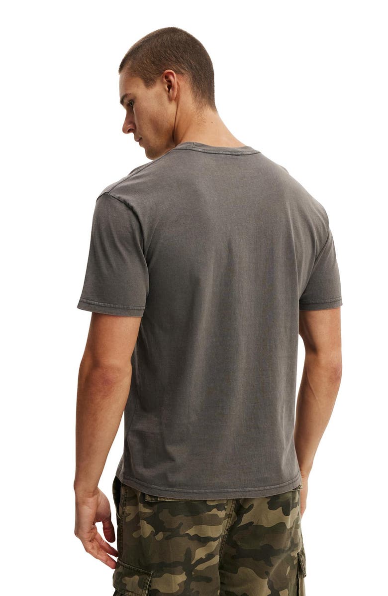 Cotton On Men's Premium Loose Fit Music T-Shirt, Alternate, color, Faded Slate - Nine Inch