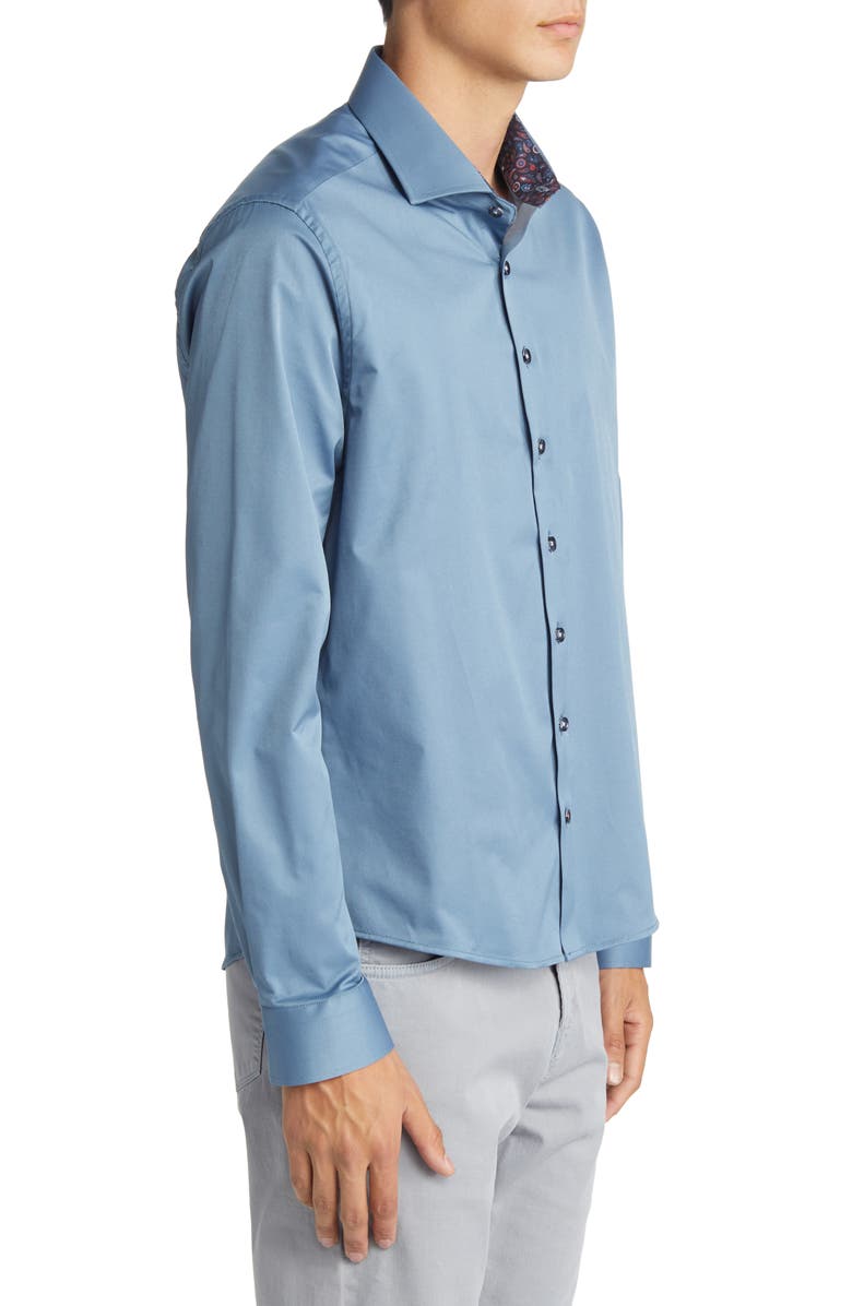 Stone Rose DRY TOUCH<sup>®</sup> Performance Button-Up Shirt, Alternate, color, Navy
