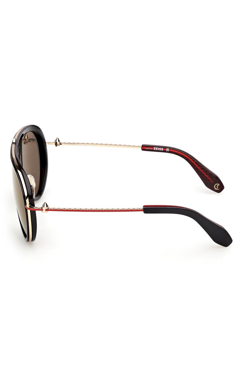 Christian Louboutin Greggo 61mm Pilot Sunglasses, Alternate, color, 