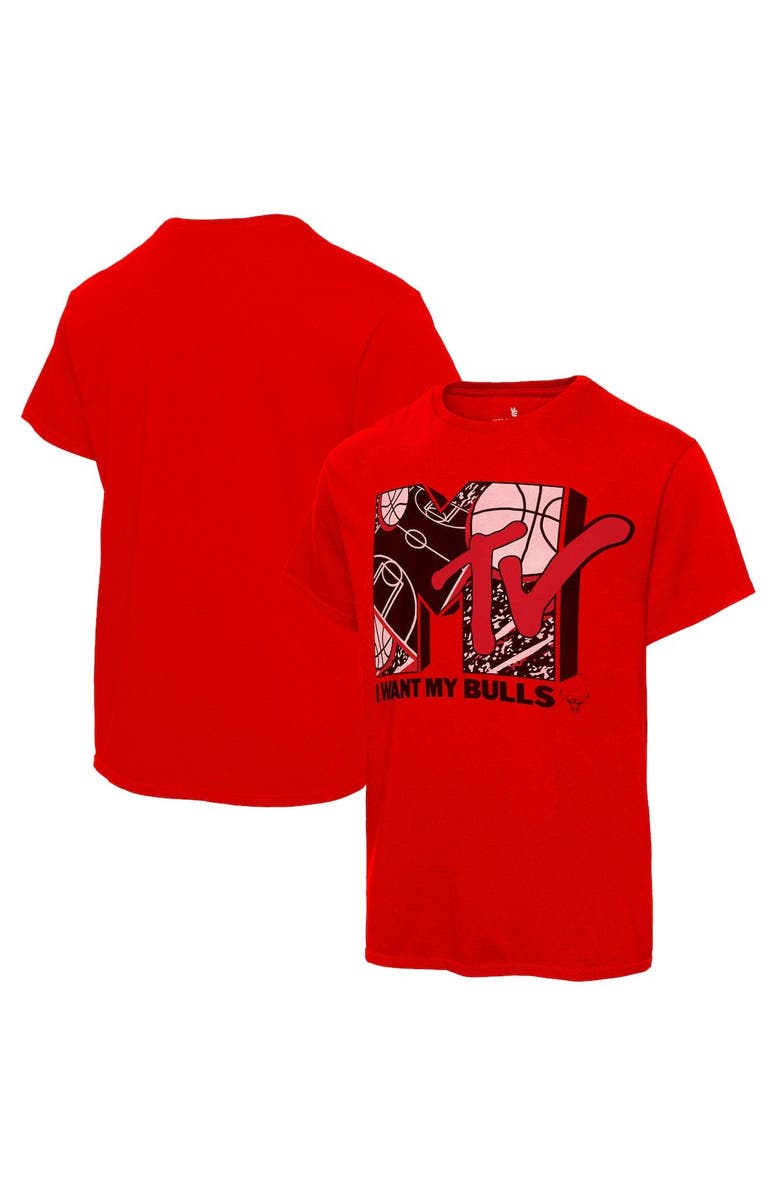 Junk Food Men's Junk Food Red Chicago Bulls NBA x MTV I Want My T-Shirt, Main, color, 