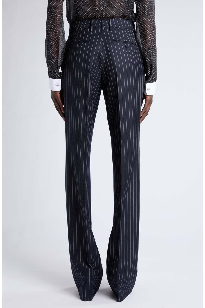 Chalkstripe Boyfriend Wool & Mohair Straight Leg Pants, Alternate, color, COMBO BLUE/ WHITE