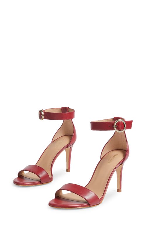 Lk Bennett Ivy Ankle Strap Sandal In Red-red