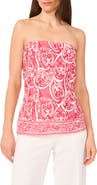 1.STATE Date Paisley Print Strapless Top