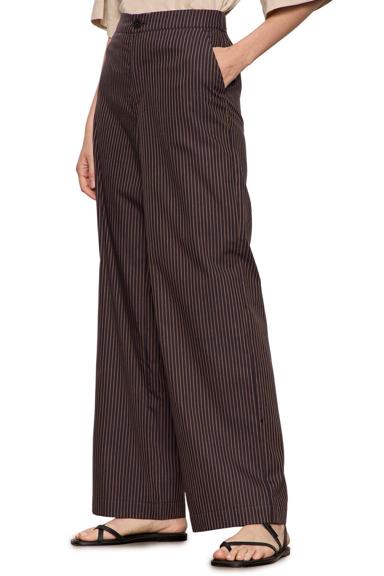 Eloise Pinstripe Wide Leg Pants, Alternate, color, NAVY BLUE PINSTRIPE