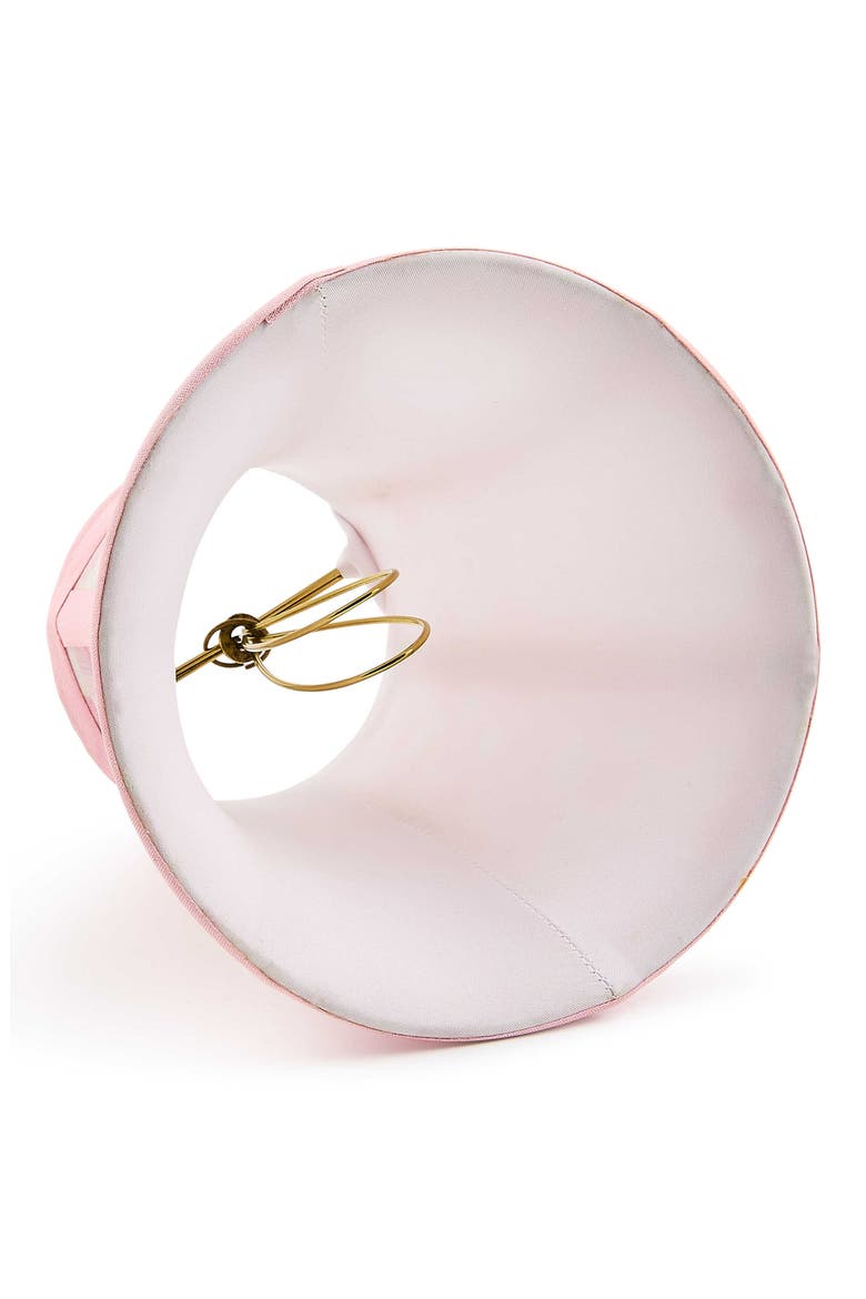 Rosy Check Chandelier Lampshade, Alternate, color, ROSY