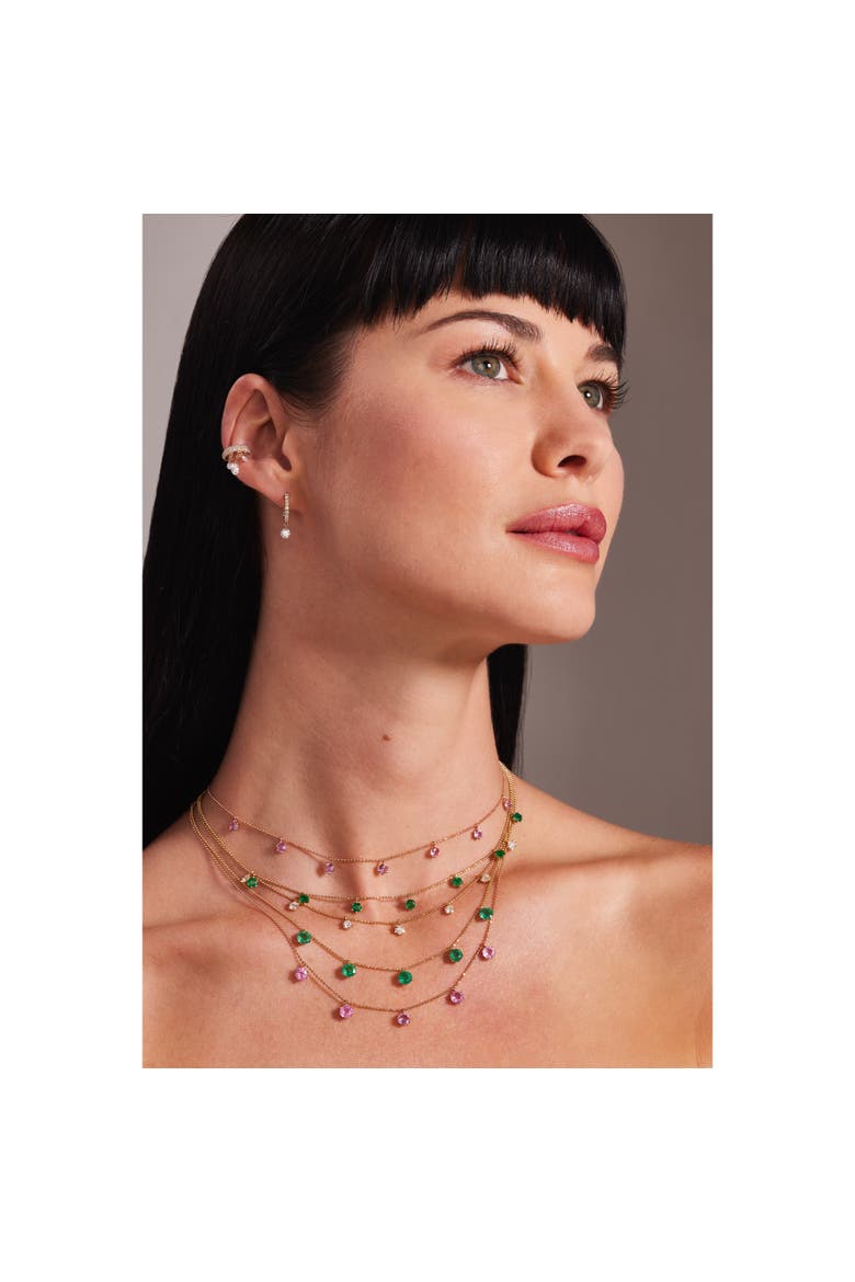 Pink Sapphire Floating Necklace, Alternate, color, Pink