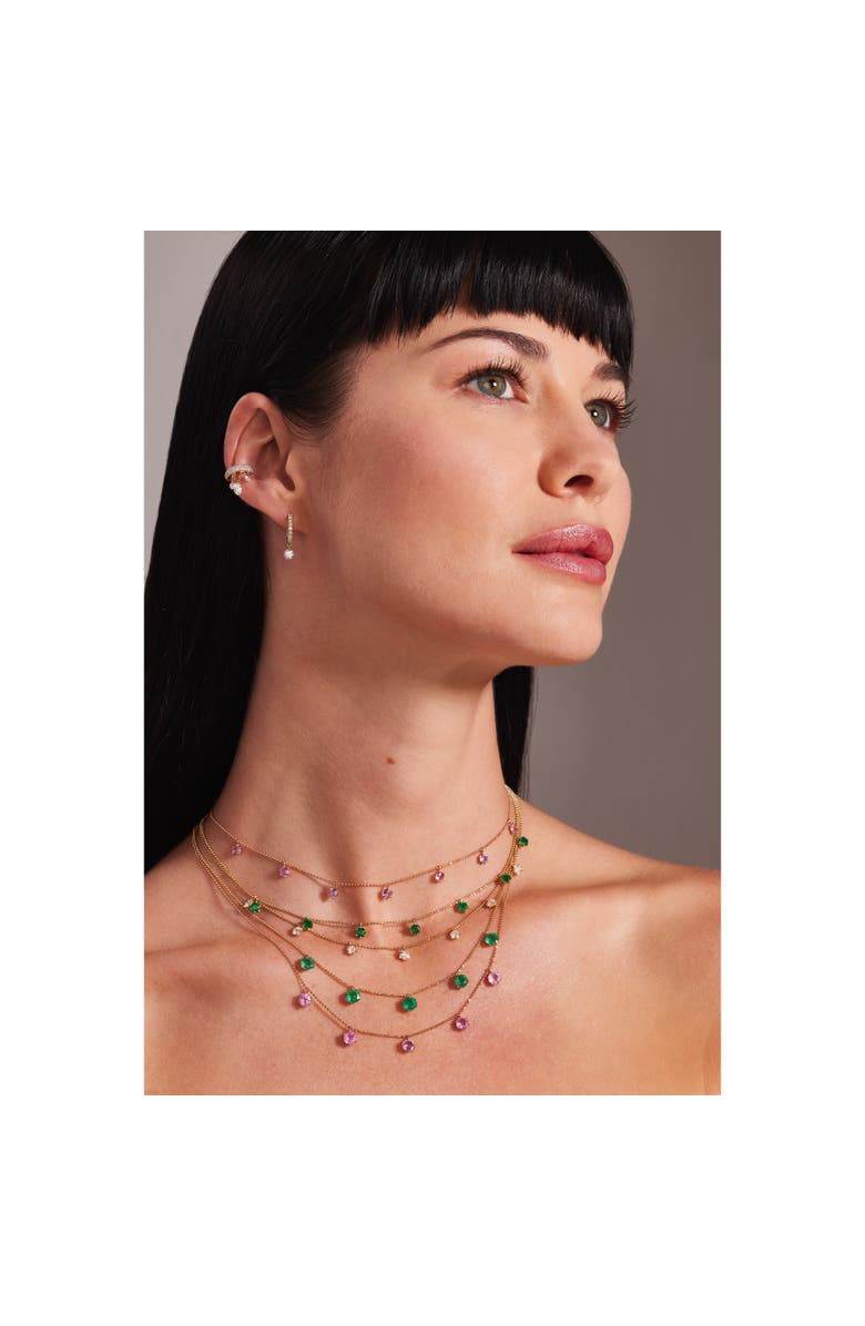 Graziela Pink Sapphire Floating Necklace, Alternate, color, Pink