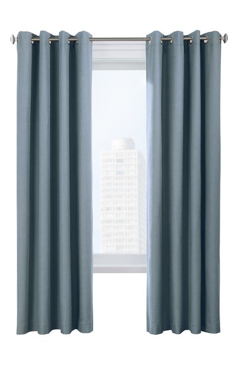 Set of 2 Noise Reducing Indoor Curtain Panels