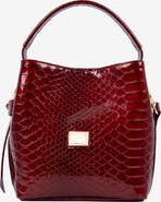 Cavalinho Gallop Patent Leather Bucket Bag 591
