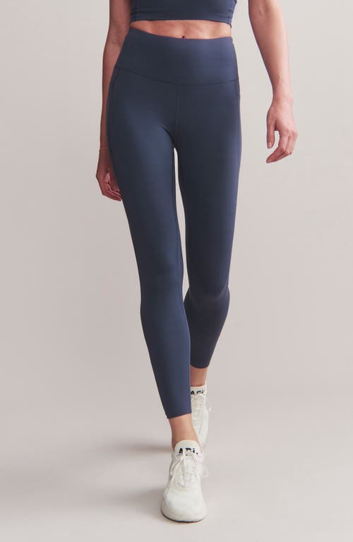 Rhone Revive Pockets 7/8 Leggings In Navy Blue