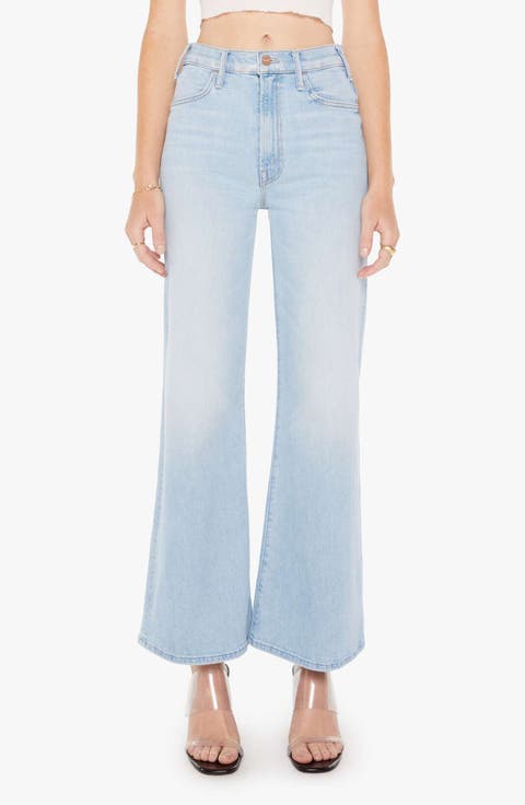 The Hustler Roller Flood Wide Leg Jeans (Cherie Cherie)