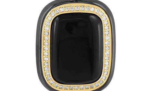Effy Onyx & Diamond Pendant Necklace In Black
