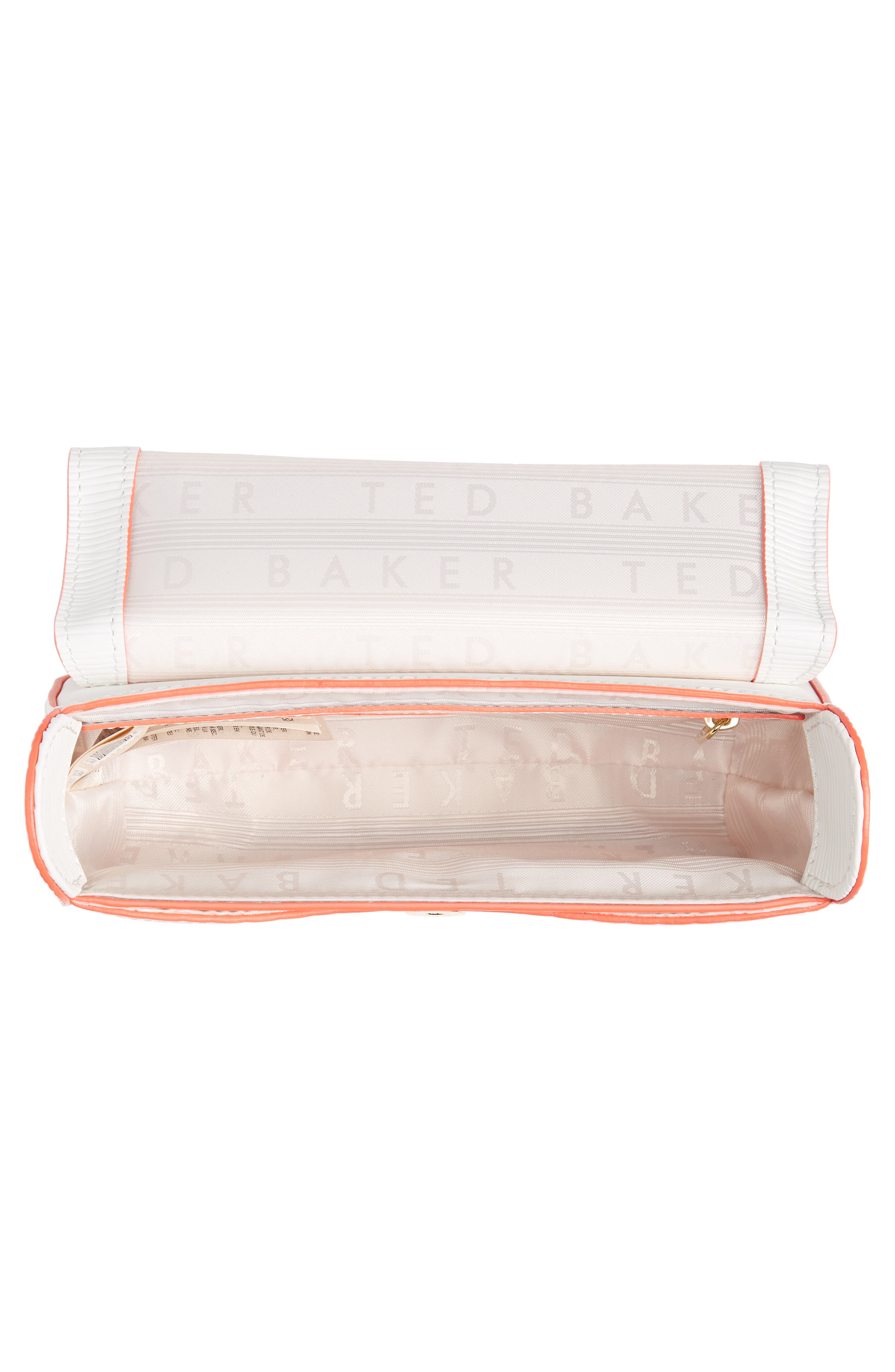 Daissy Bow Mini Leather Crossbody Bag, Alternate, color, IVORY