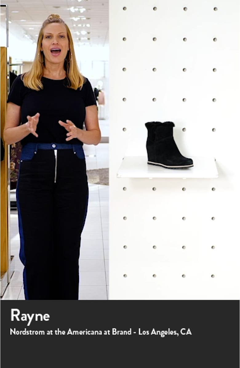 seyline waterproof genuine shearling bootie