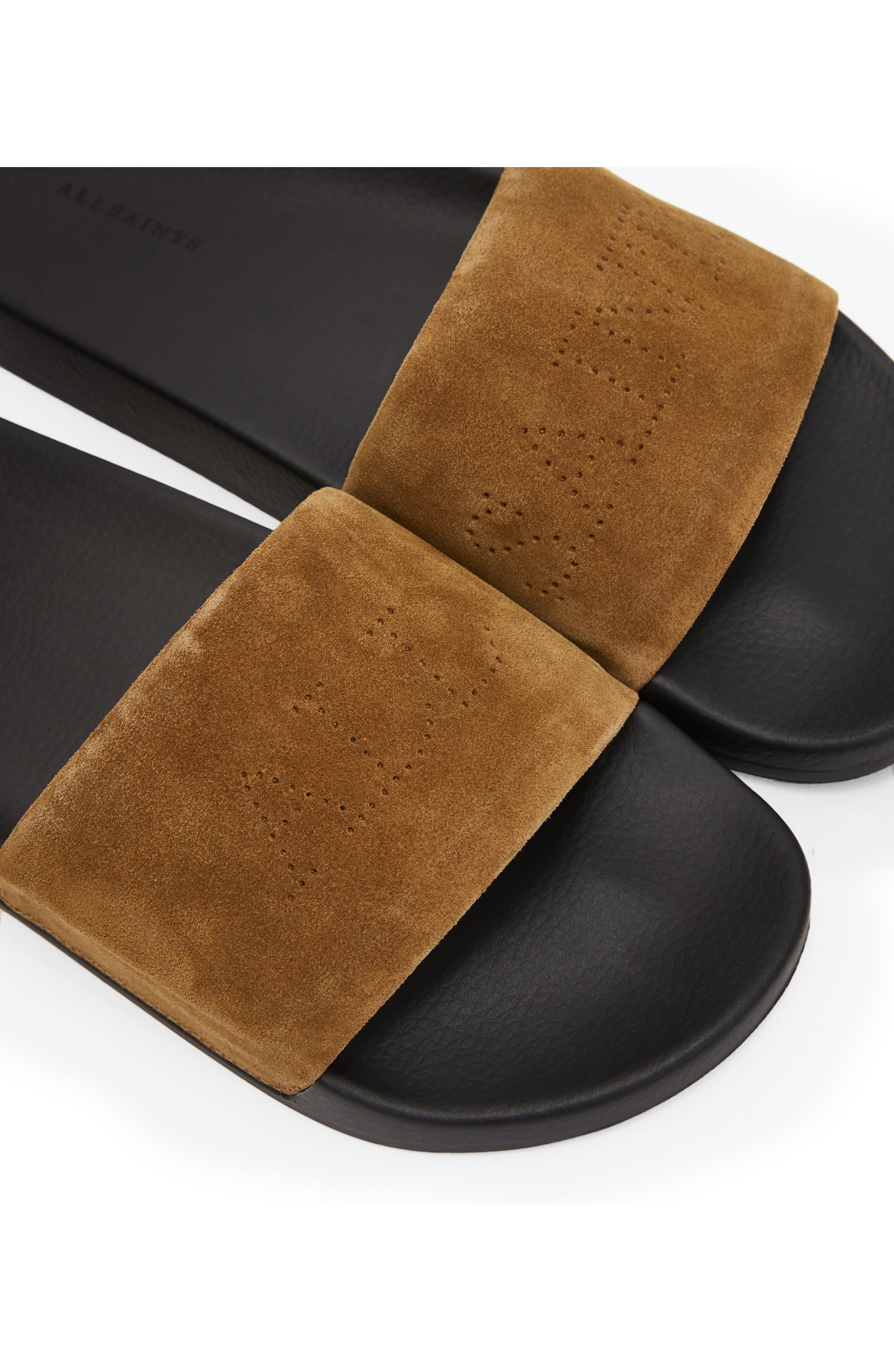 Karli Slide Sandal, Alternate, color, DARK TAN