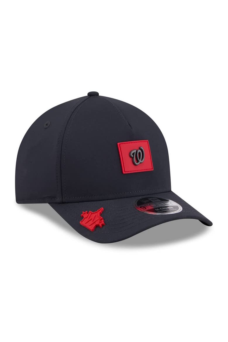 Men's New Era  Navy Washington Nationals 2026 Clubhouse 9FORTY A-Frame Adjustable Hat, Alternate, color, Navy