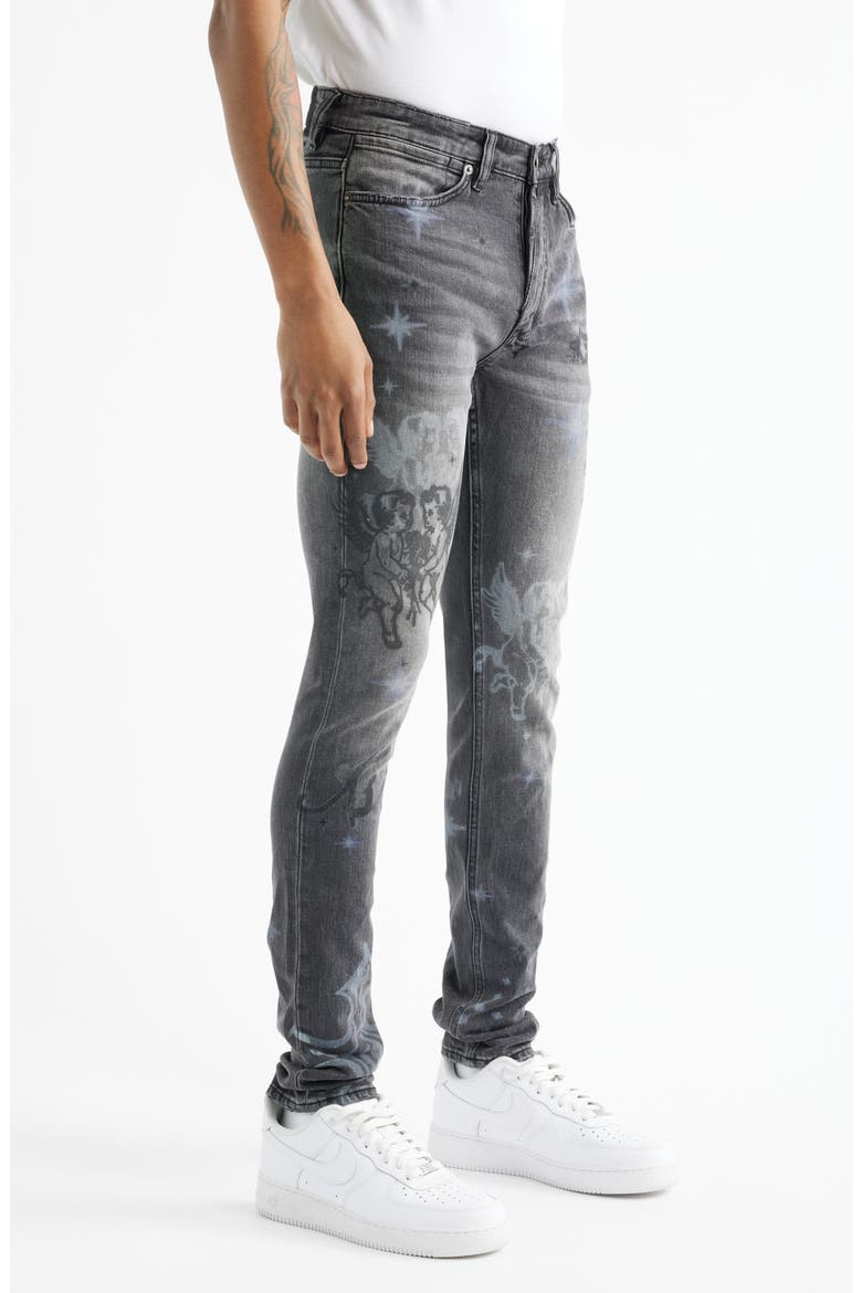 Van Winkle AXL Cherub Skinny Jeans, Alternate, color, CHARCOAL