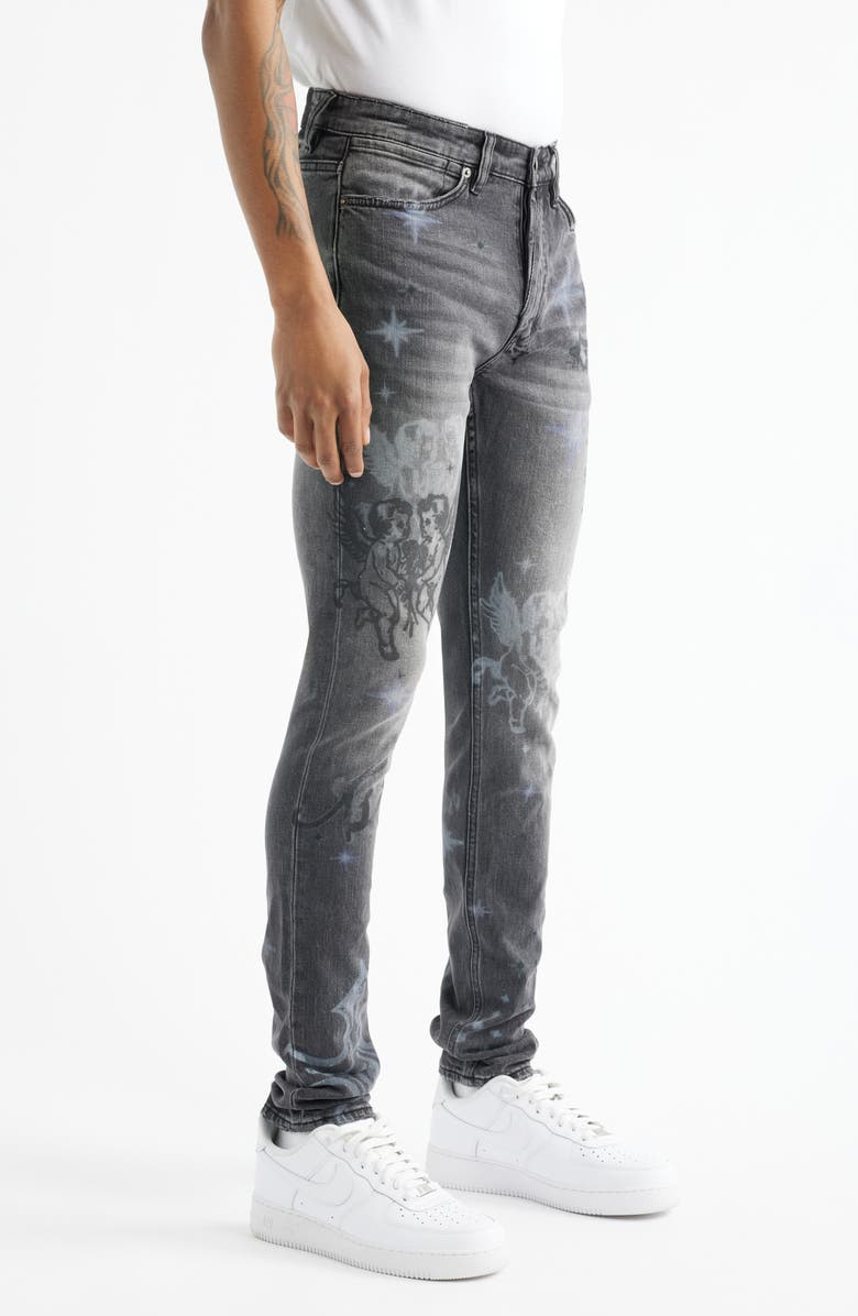 Ksubi Van Winkle AXL Cherub Skinny Jeans, Alternate, color, Charcoal