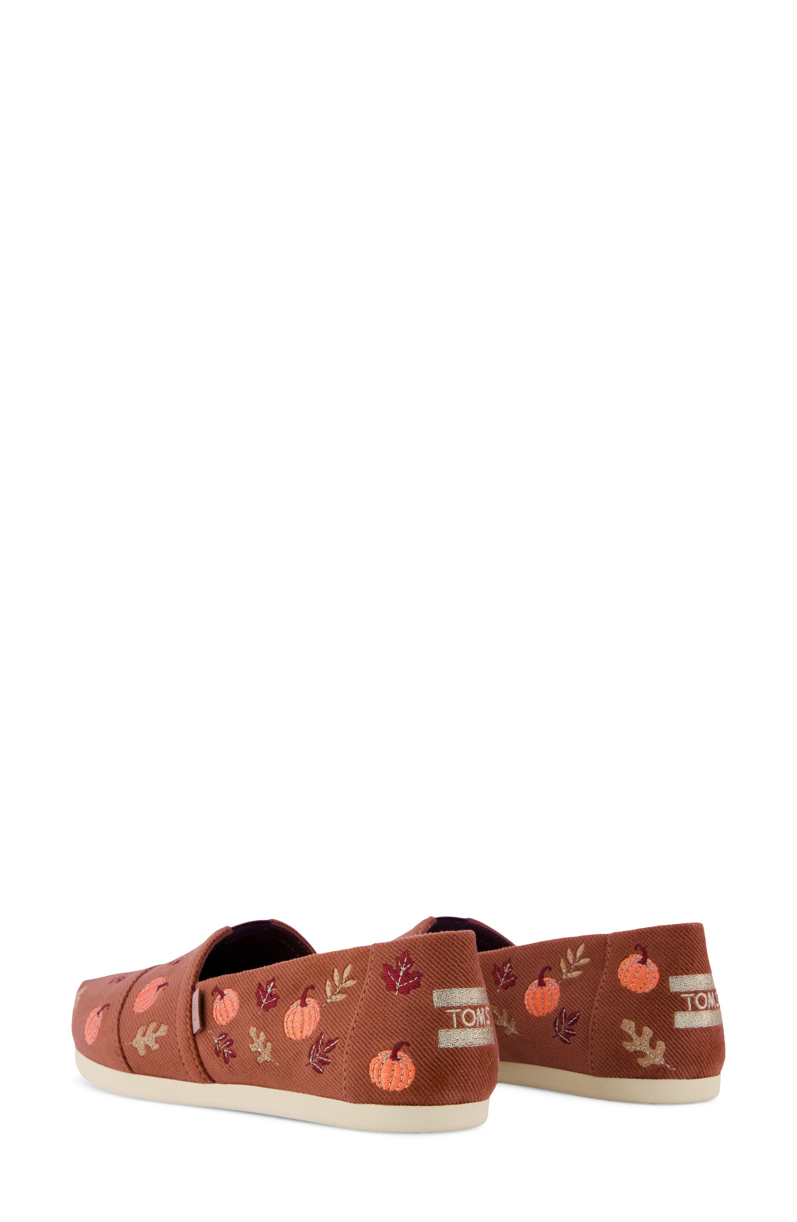 Alpargata Classic Embroidered Slip-On, Alternate, color, MEDIUM BROWN