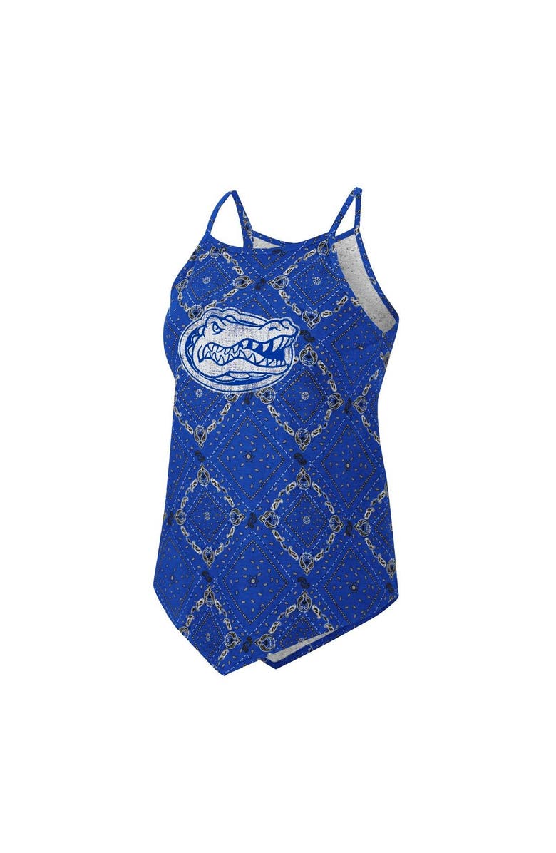 COLOSSEUM X WRANGLER Women's Colosseum x Wrangler Royal Florida Gators Bandana Tank Top, Alternate, color, 