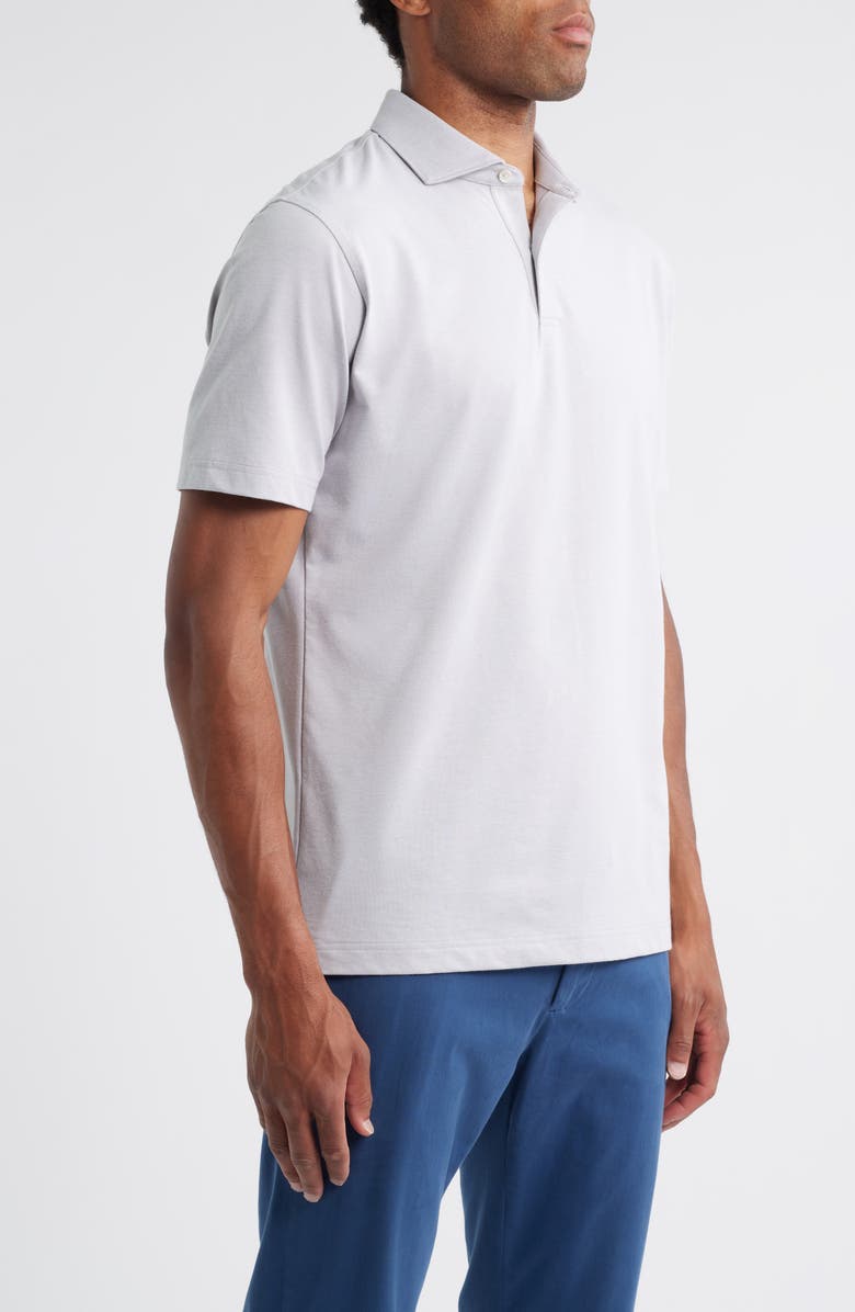 Peter Millar Crown Crafted Albatross Pima Cotton Blend Polo, Alternate, color, Gale Grey