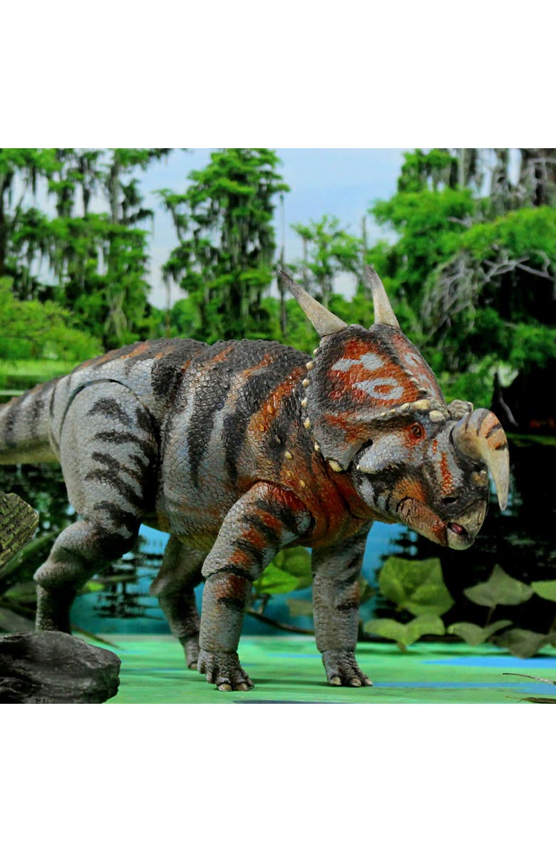 Beasts of the Mesozoic Einiosaurus Procurvicornis 1 to 18th Scale Dinosaur Figure, Alternate, color, Multicolored