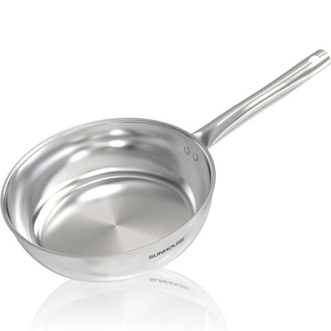 Sunhouse 9 Inch Stainless Steel Tri-ply Frying Pan