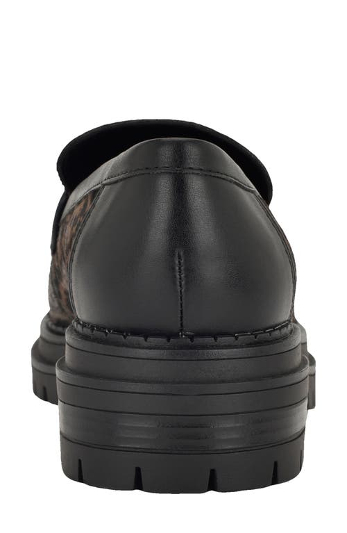 Calvin Klein Grantly Genuine Calf Hair Lug Sole Loafer