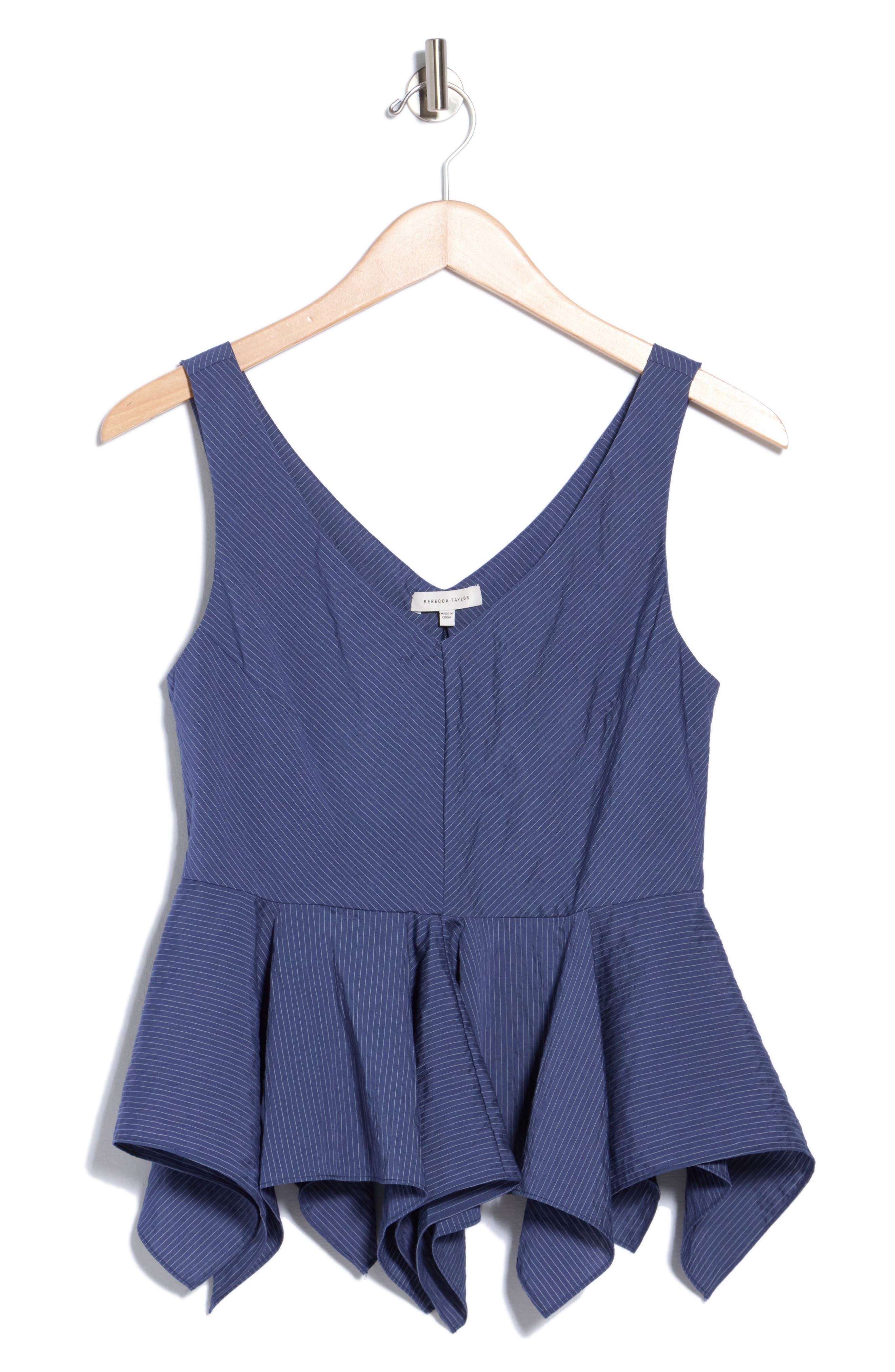 Allegra Stripe Peplum Top