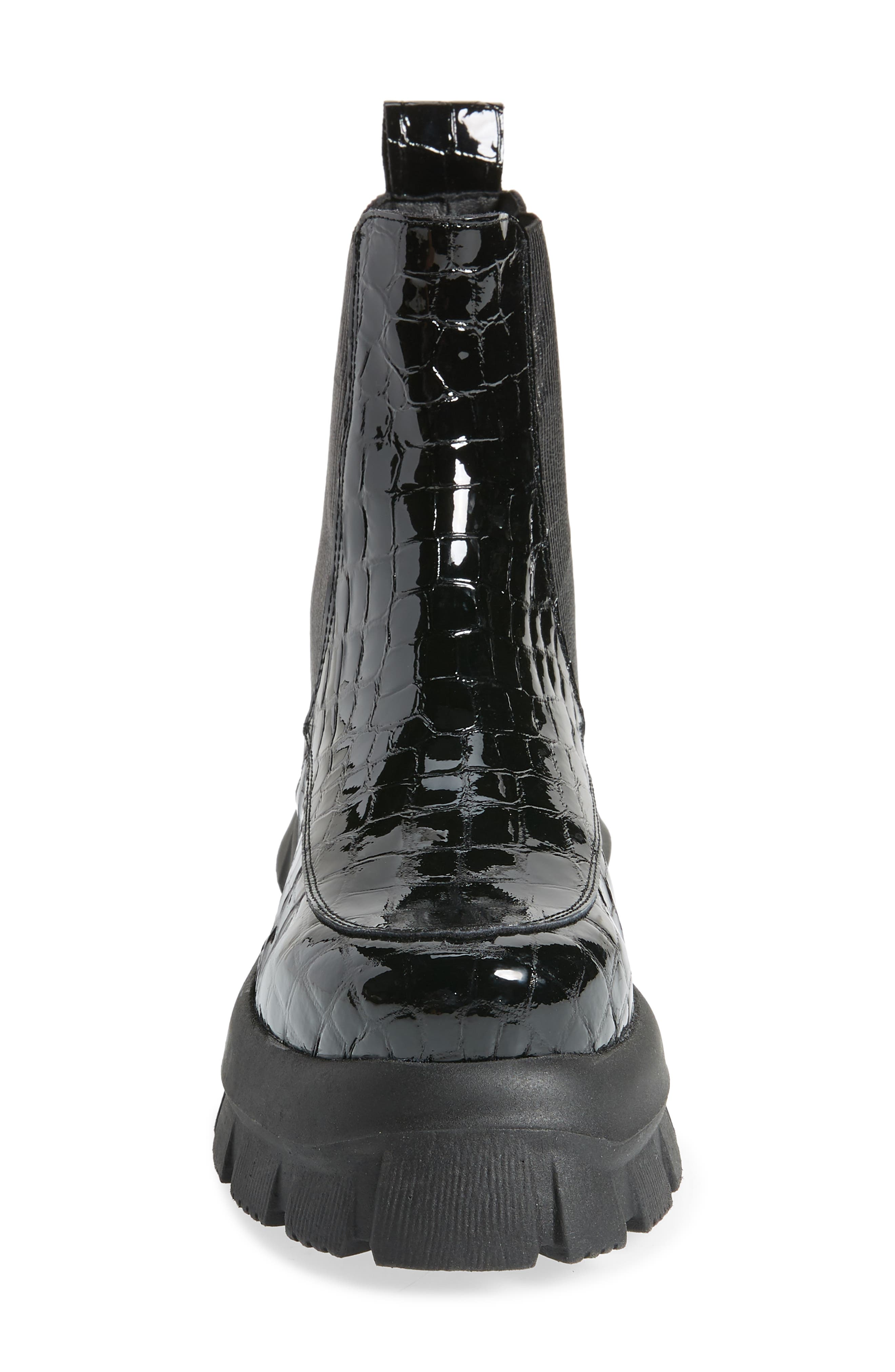 Topshop Alpha Platform Chelsea Boot, Alternate, color, 