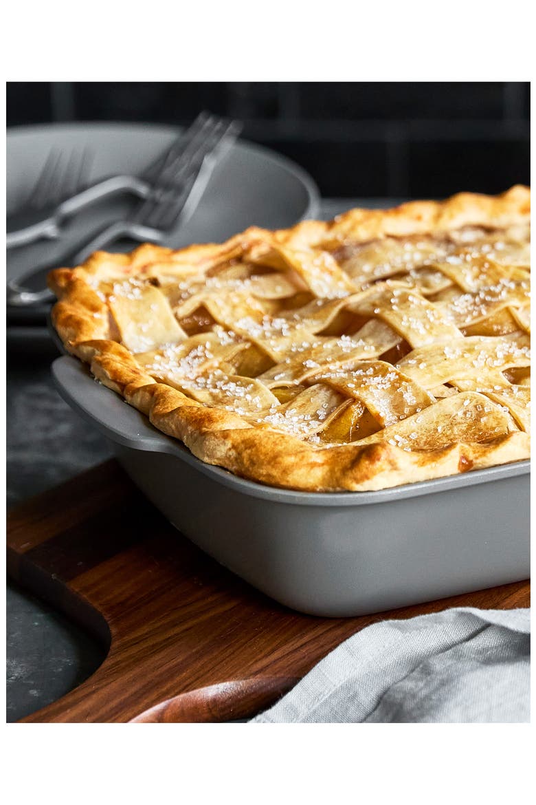 Premiere Ovenware Nonstick Ceramic 8-Inch Square Baker, Alternate, color, GREY